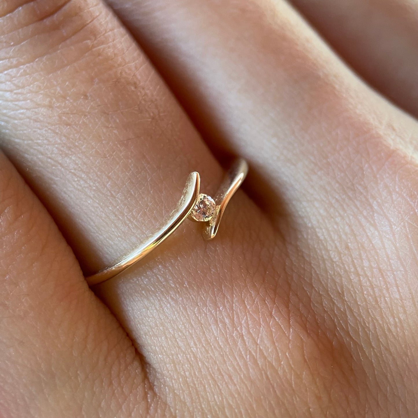 Anillo de compromiso en oro