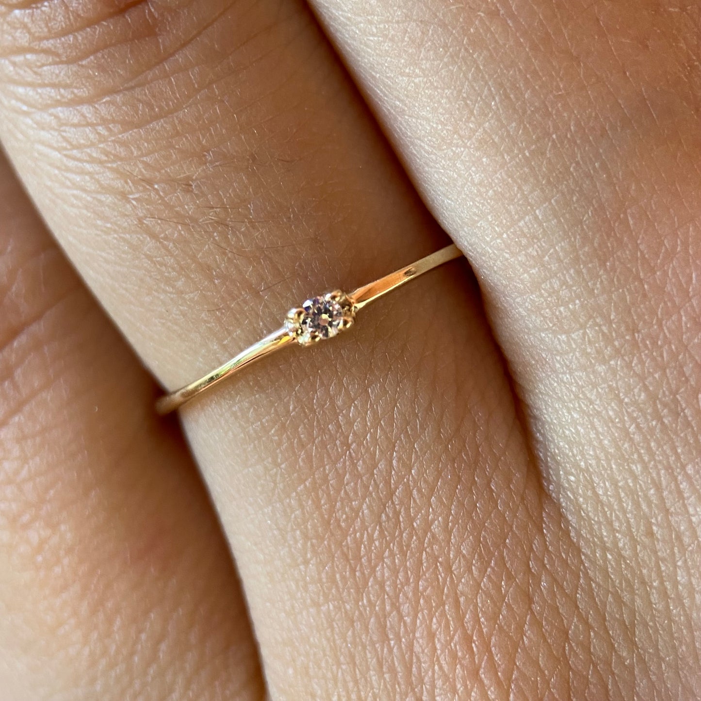 Anillo de compromiso en oro