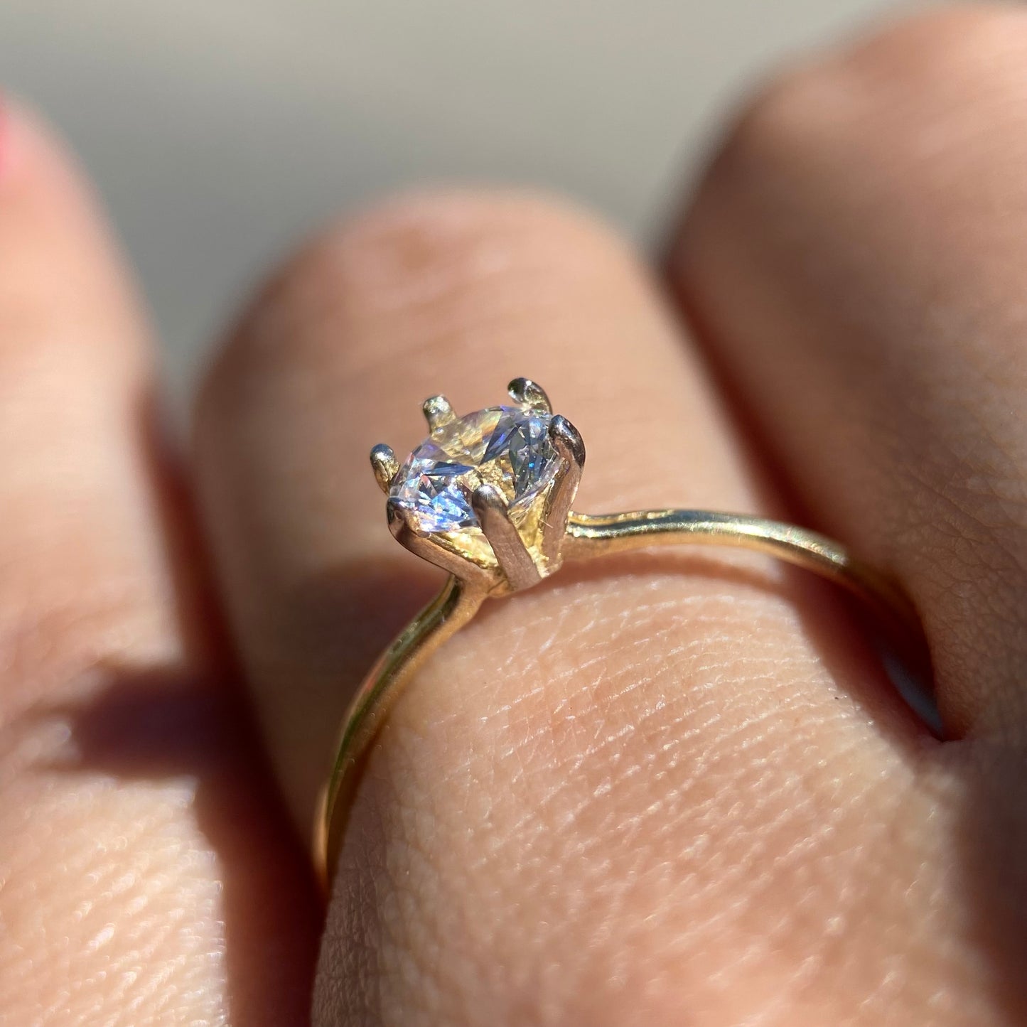 Anillo de compromiso en oro