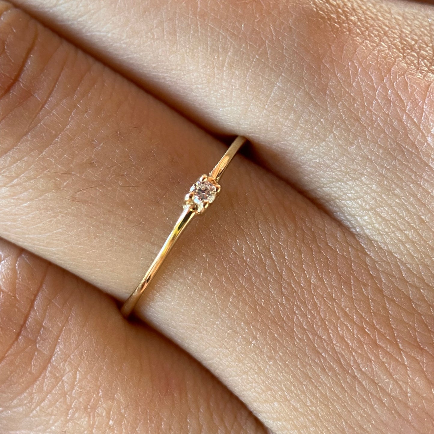 Anillo de compromiso en oro