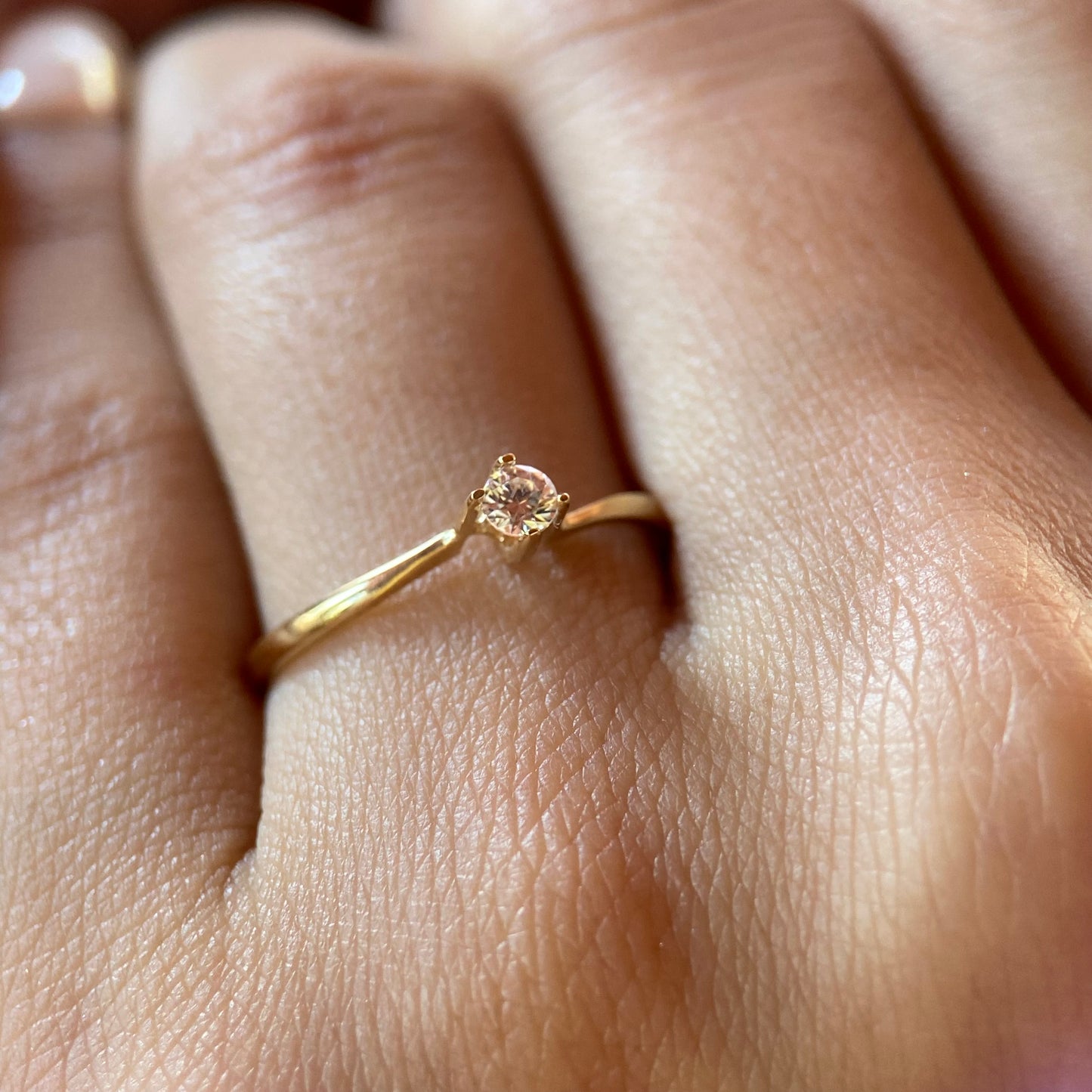 Anillo de compromiso en oro