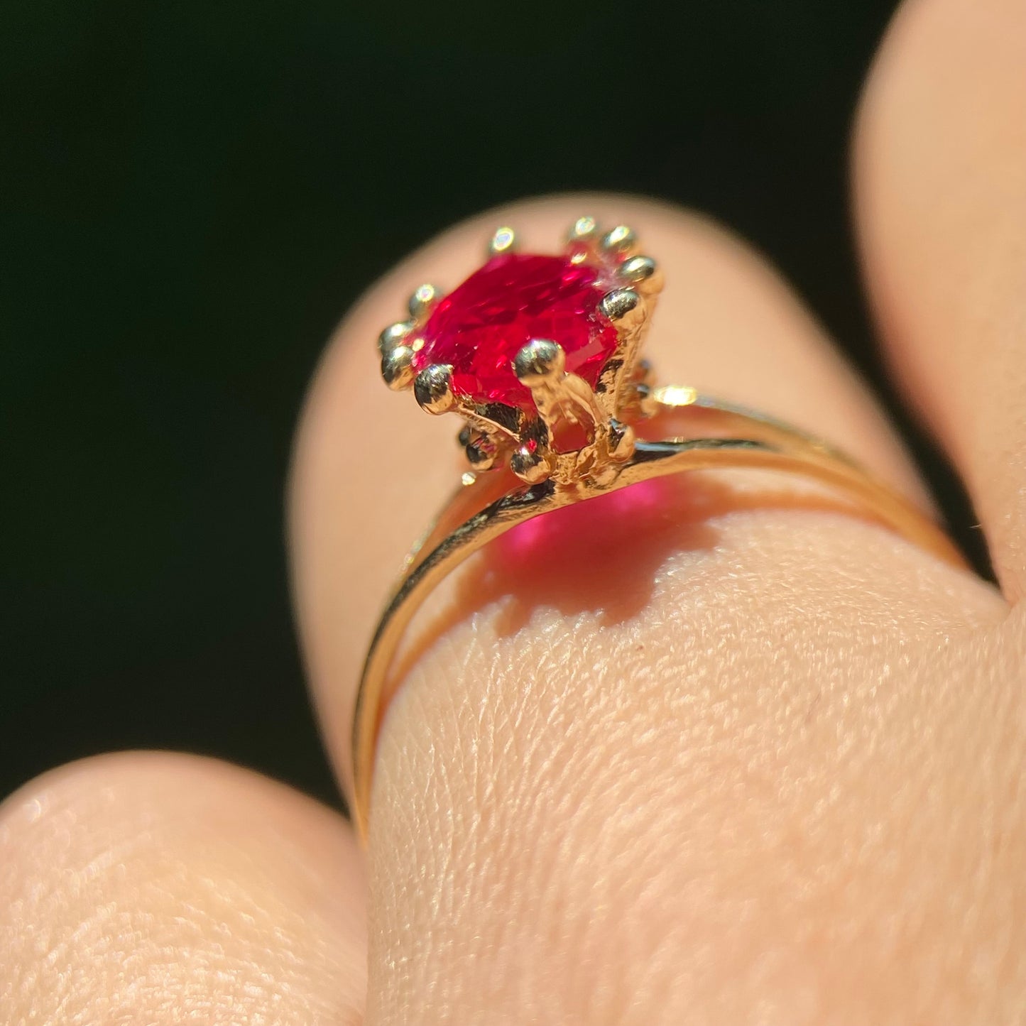 Anillo de compromiso en oro