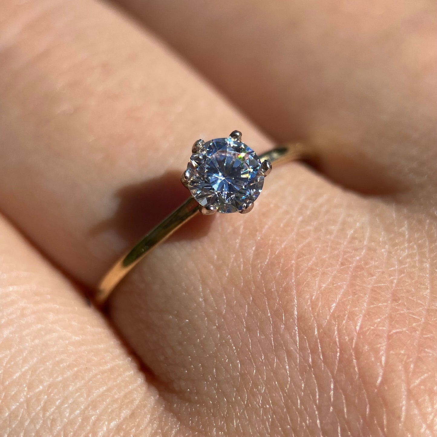 Anillo de compromiso en oro