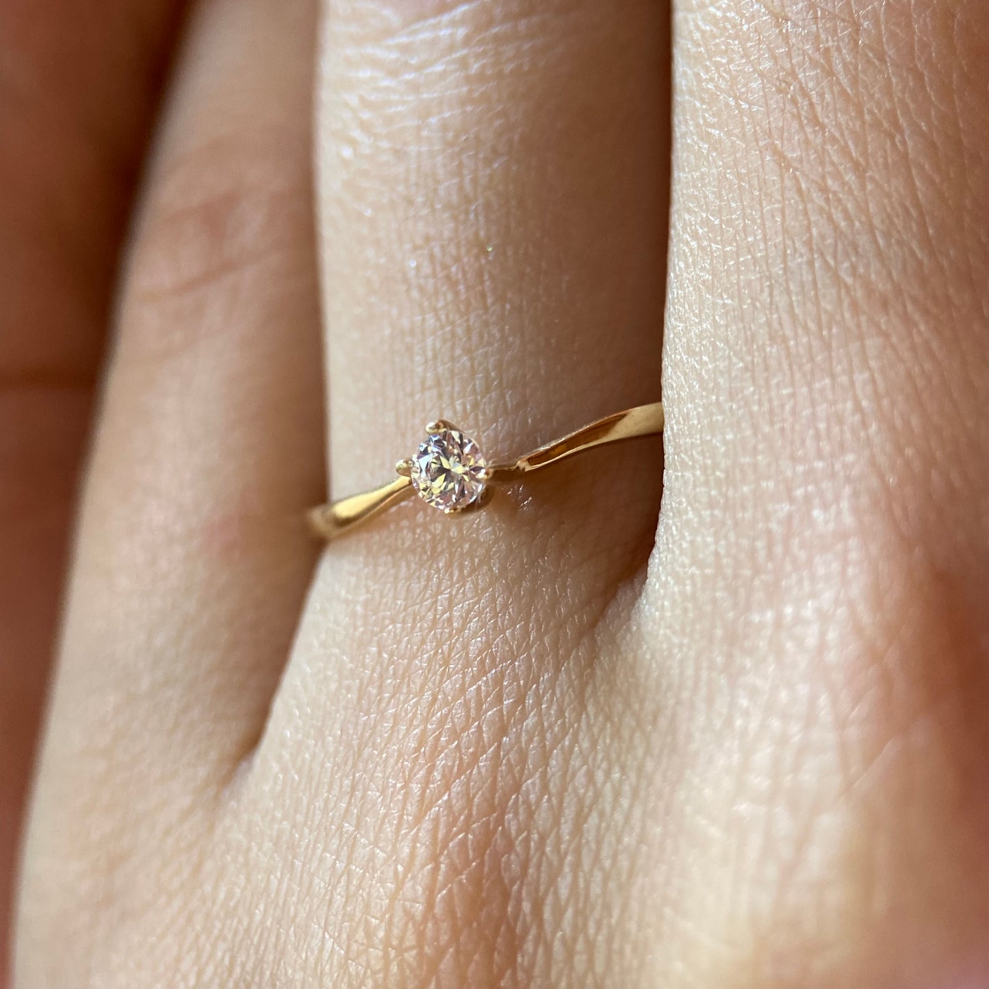 Anillo de compromiso en oro
