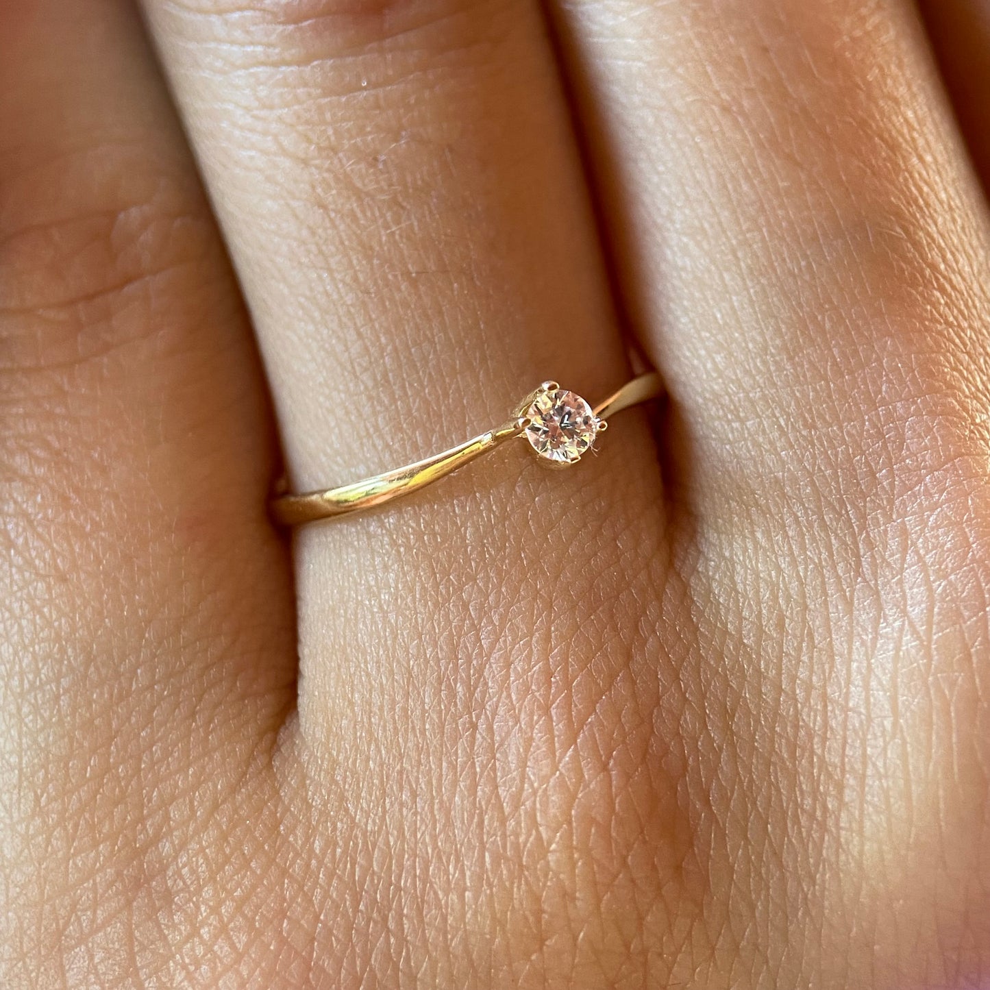 Anillo de compromiso en oro