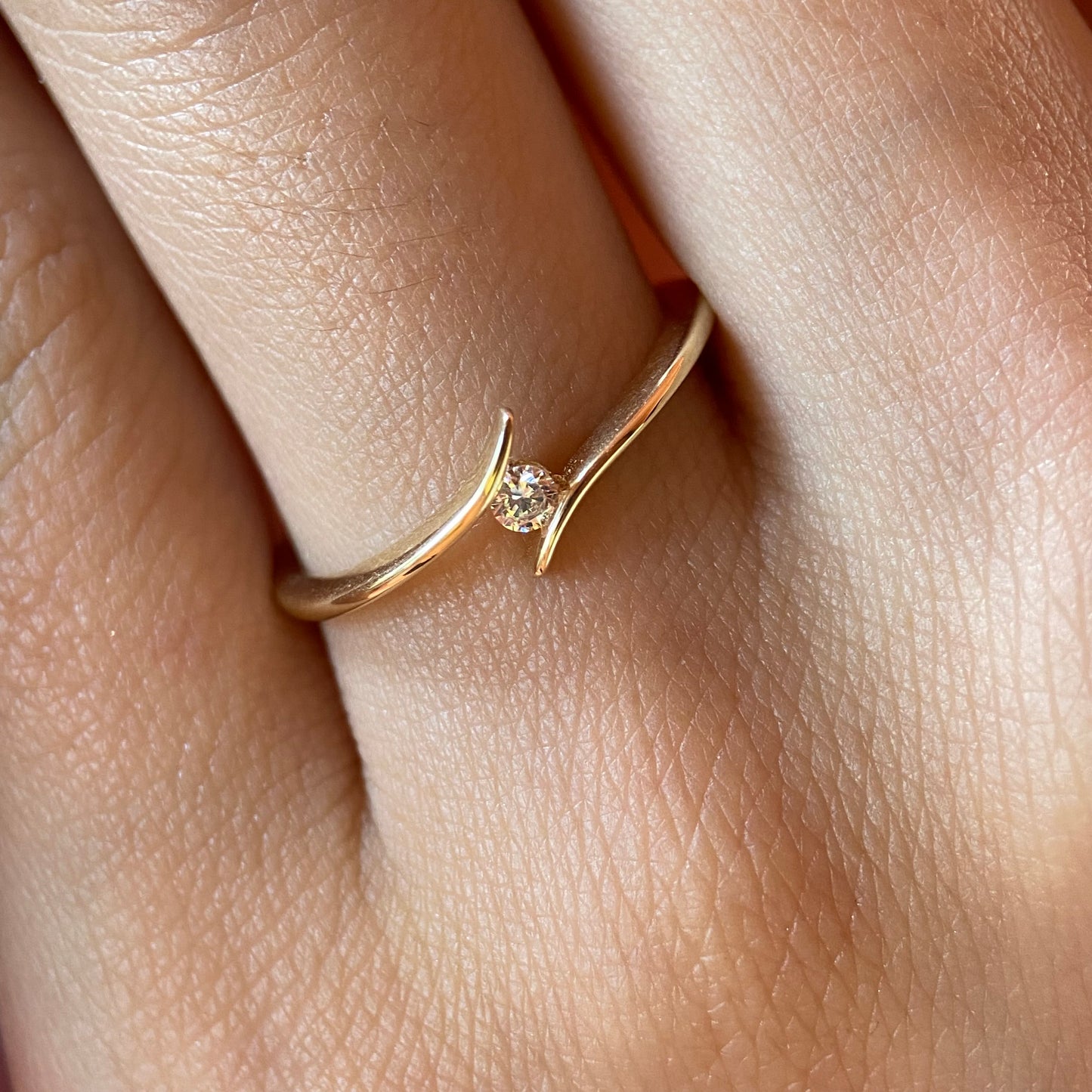 Anillo de compromiso en oro