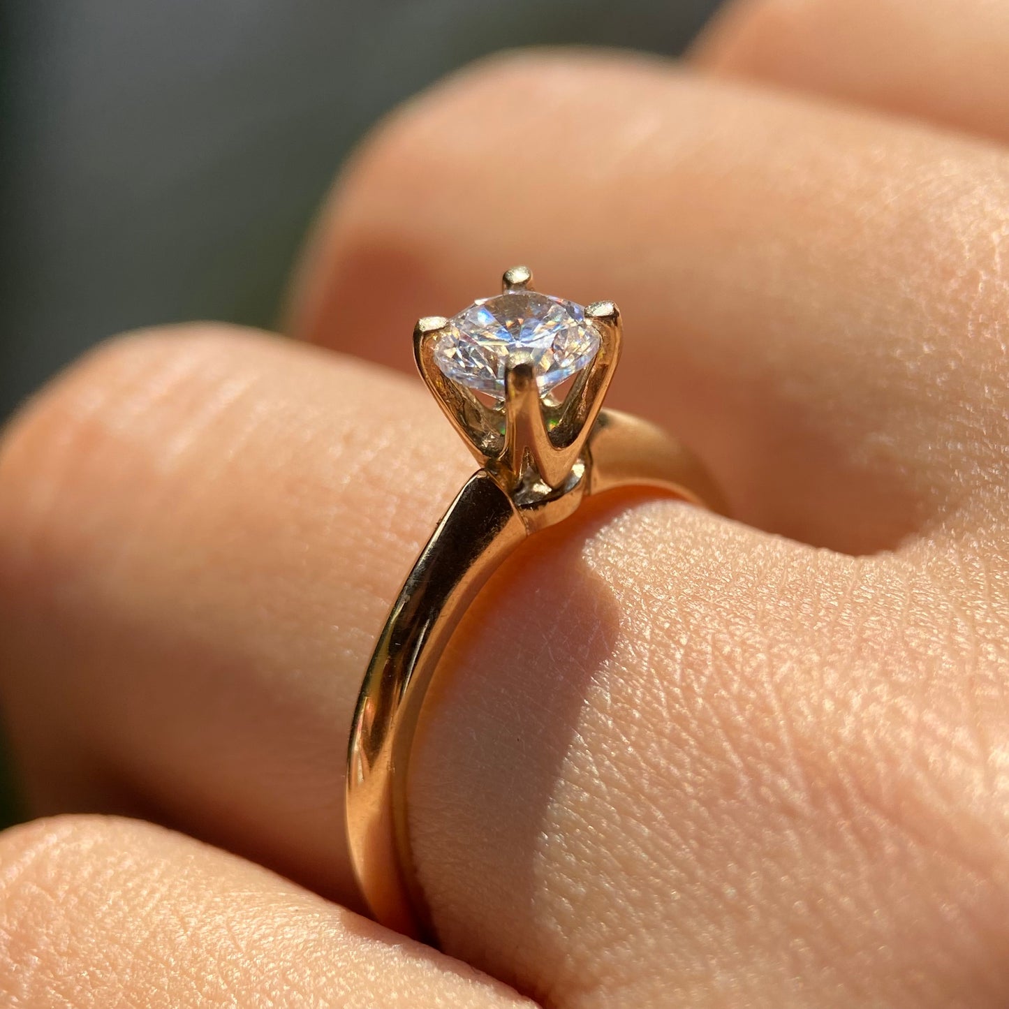 Anillo de compromiso en oro