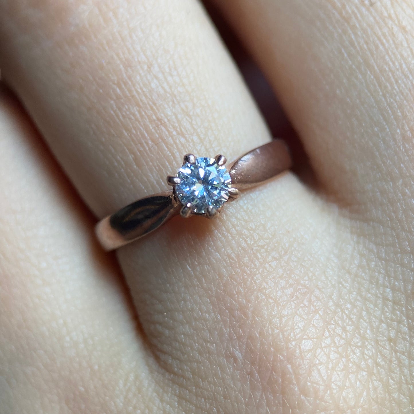 Anillo de compromiso en oro