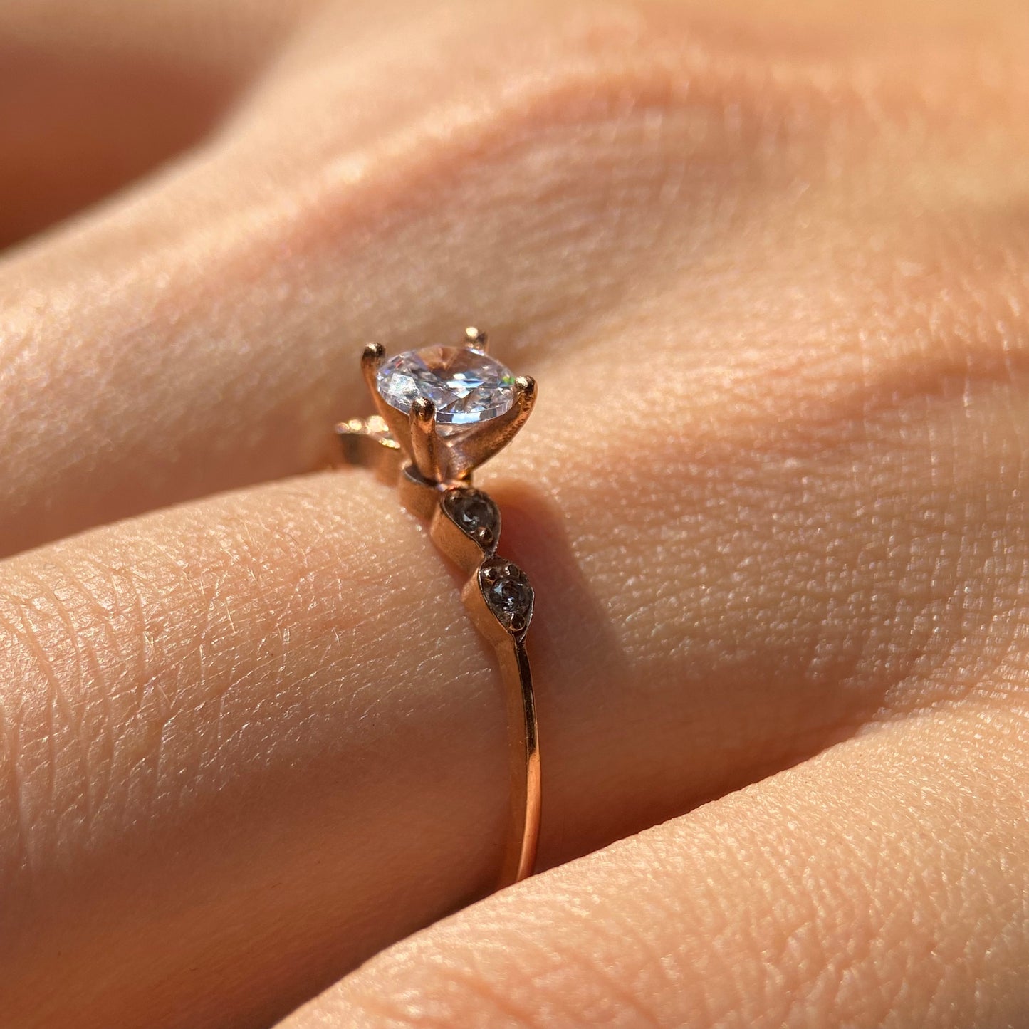 Anillo de compromiso en oro