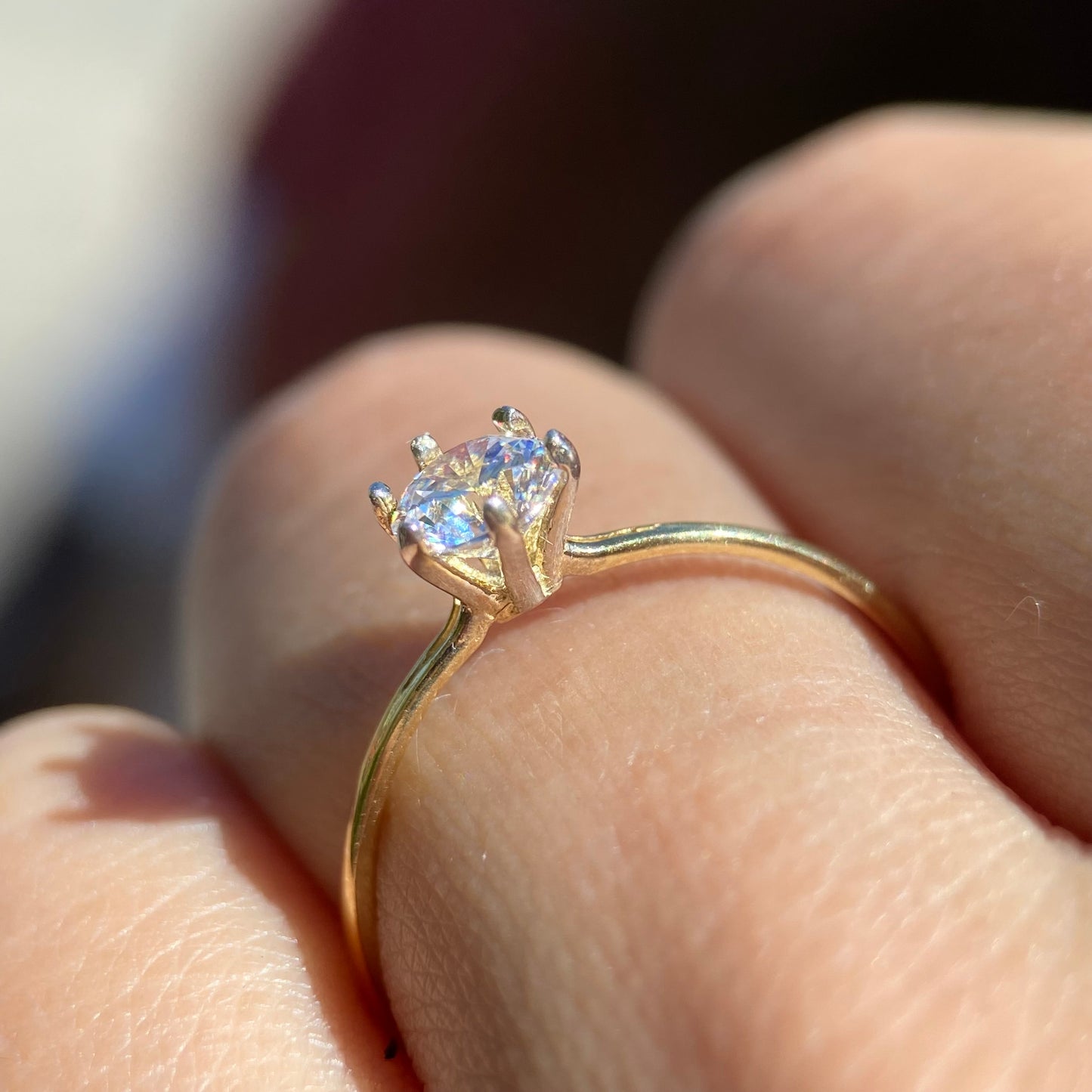 Anillo de compromiso en oro