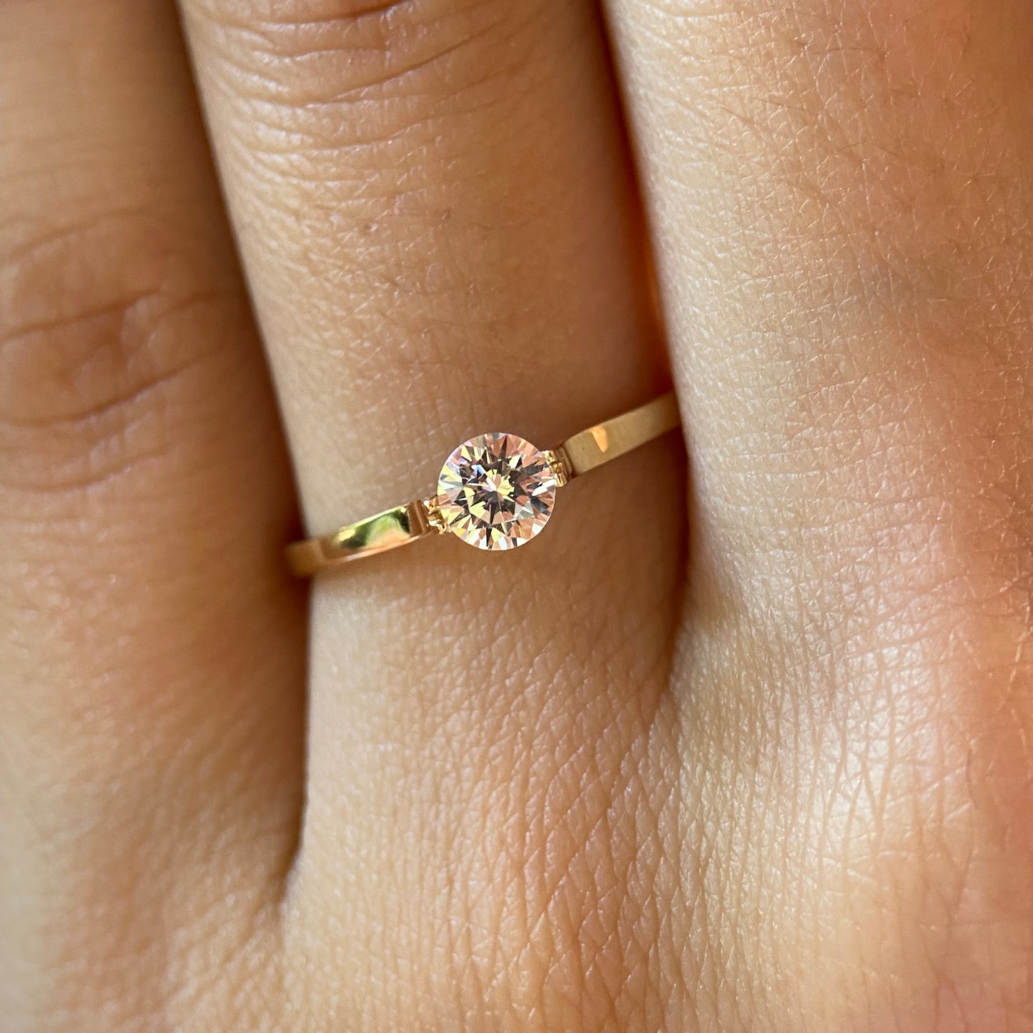 Anillo de compromiso en oro