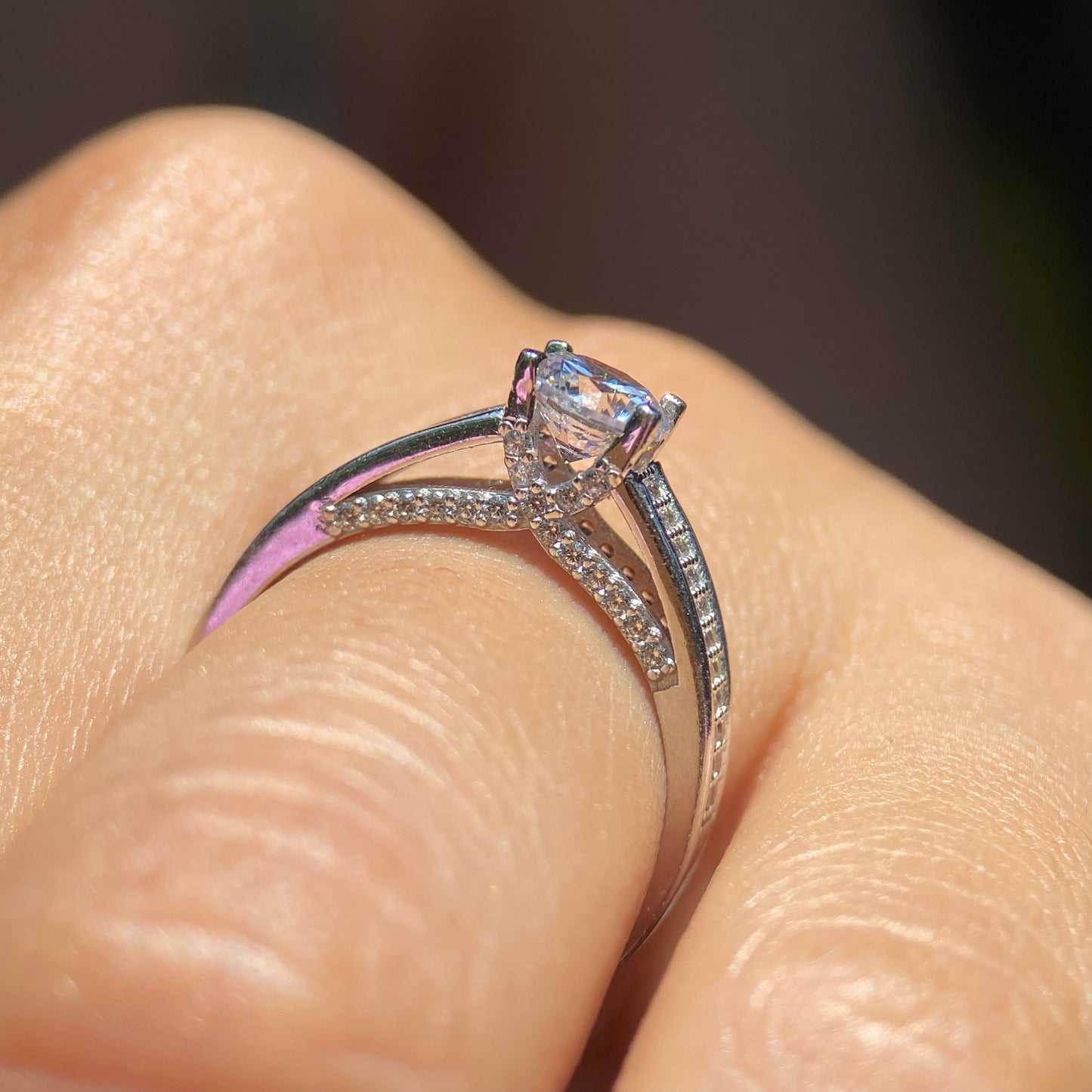 Anillo de compromiso en oro