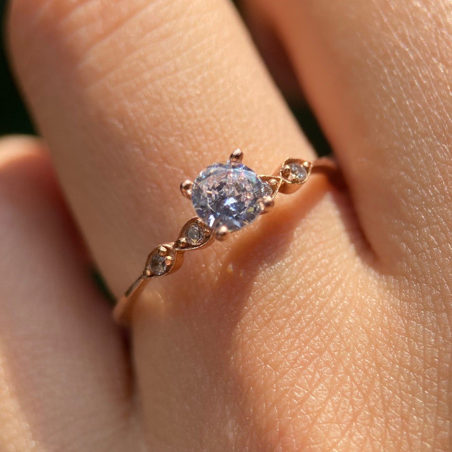 Anillo de compromiso en oro