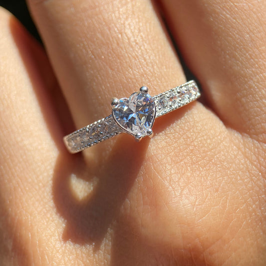 Anillos de plata promesa 2025