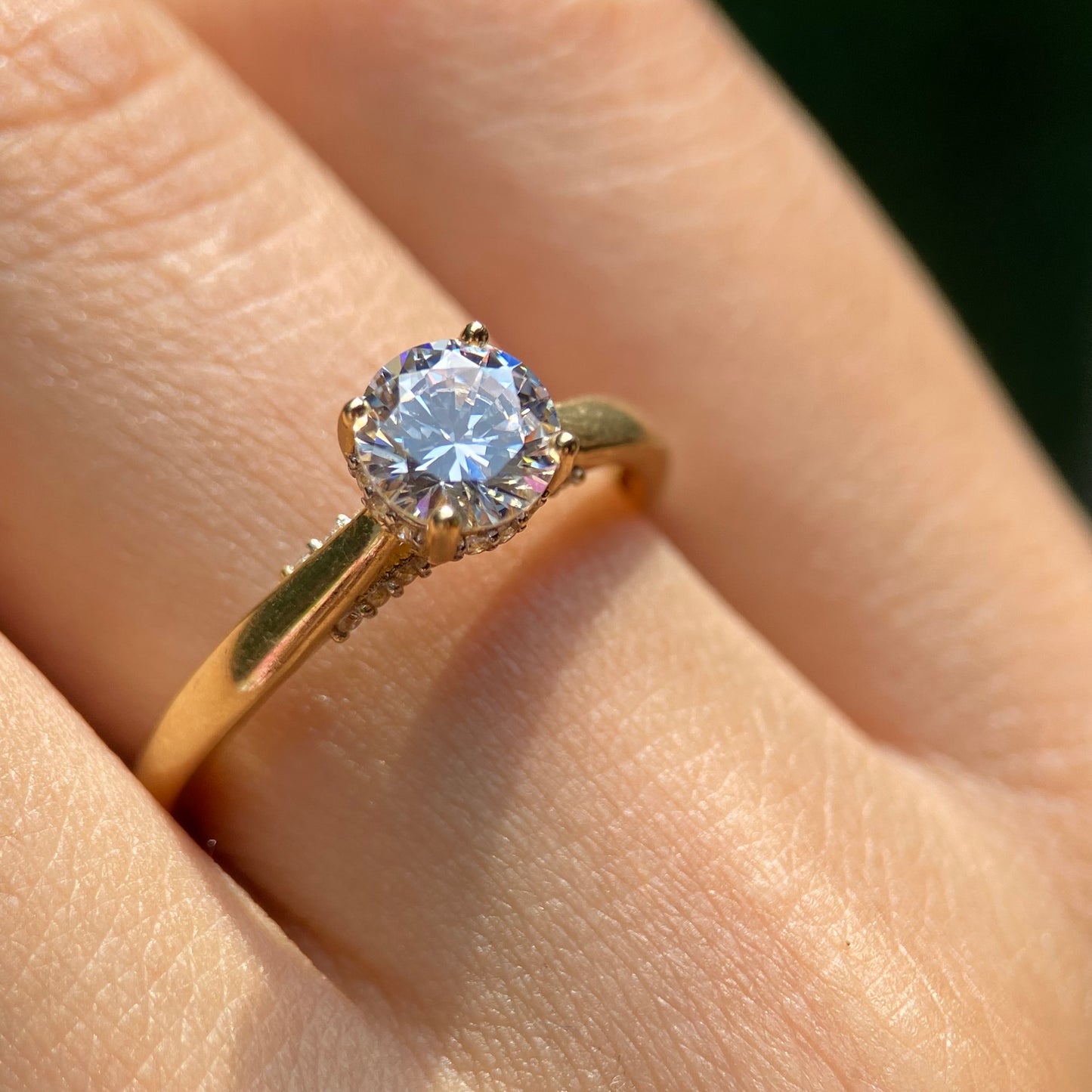 Anillo de compromiso en oro