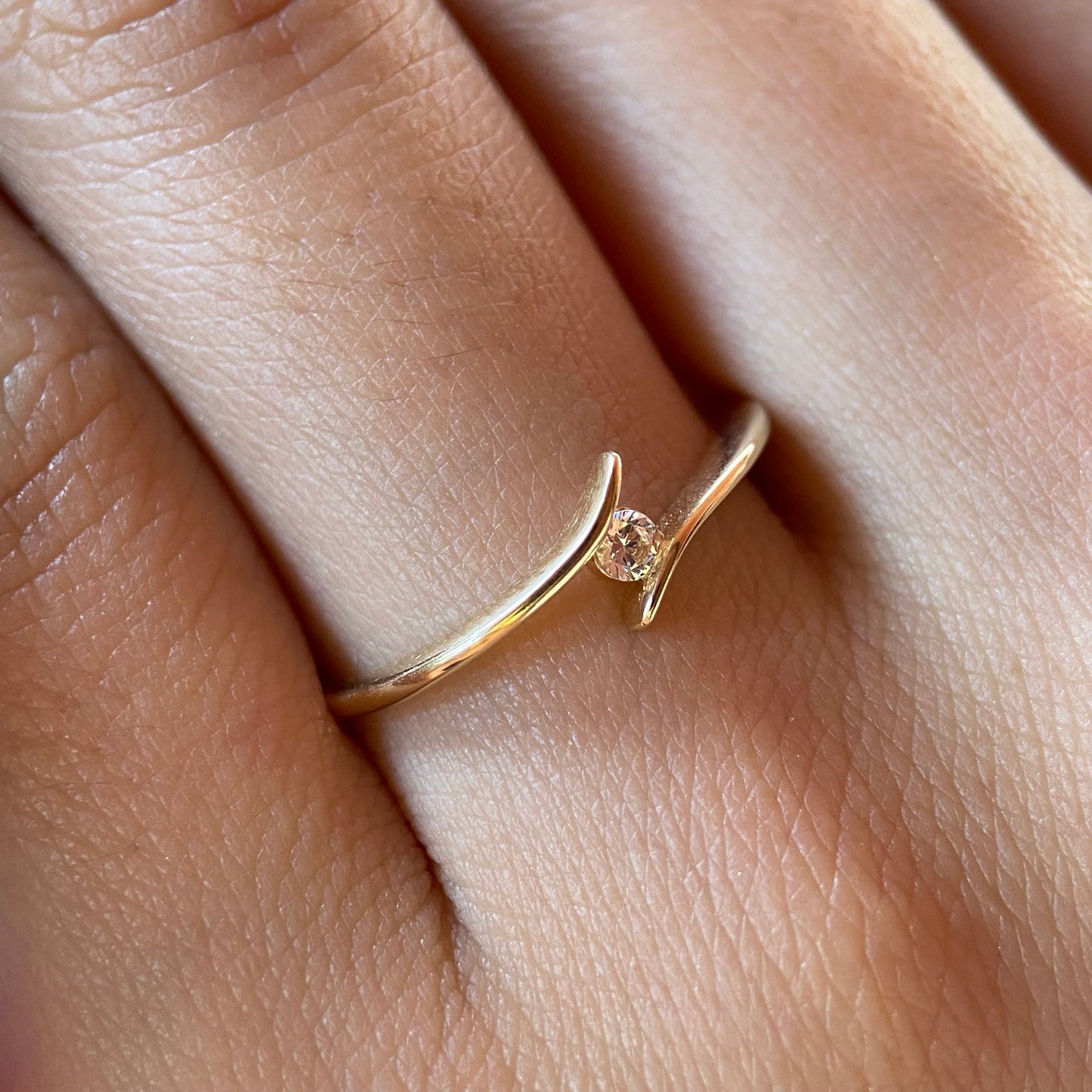 Anillo de compromiso en oro
