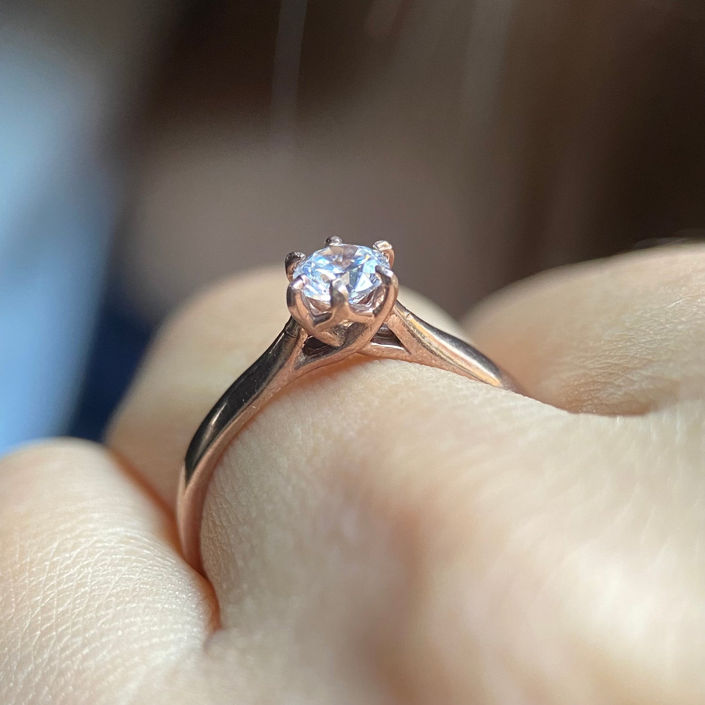 Anillo de compromiso en oro