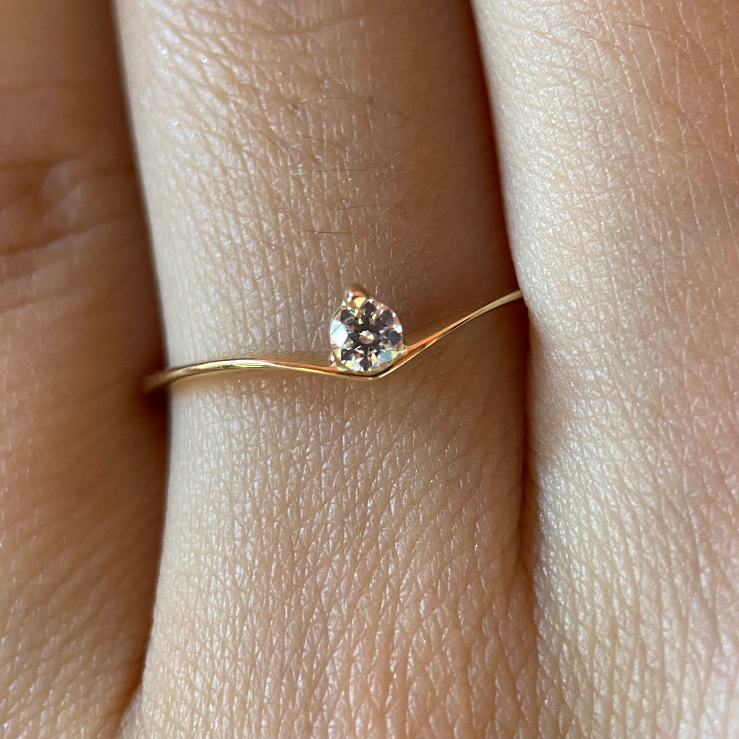 Anillo de compromiso en oro
