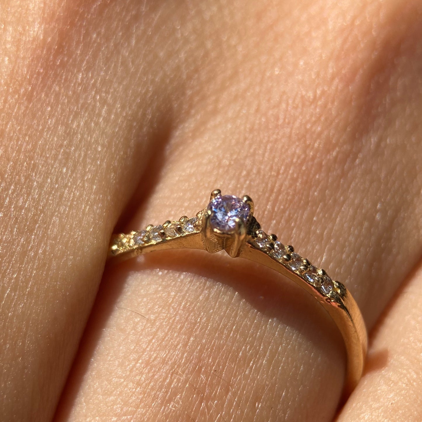 Anillo de compromiso en oro