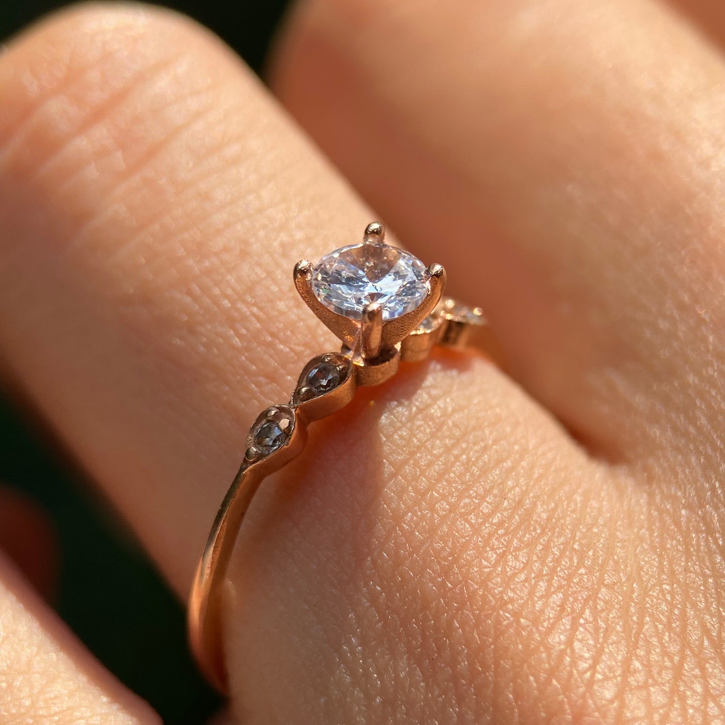 Anillo de compromiso en oro