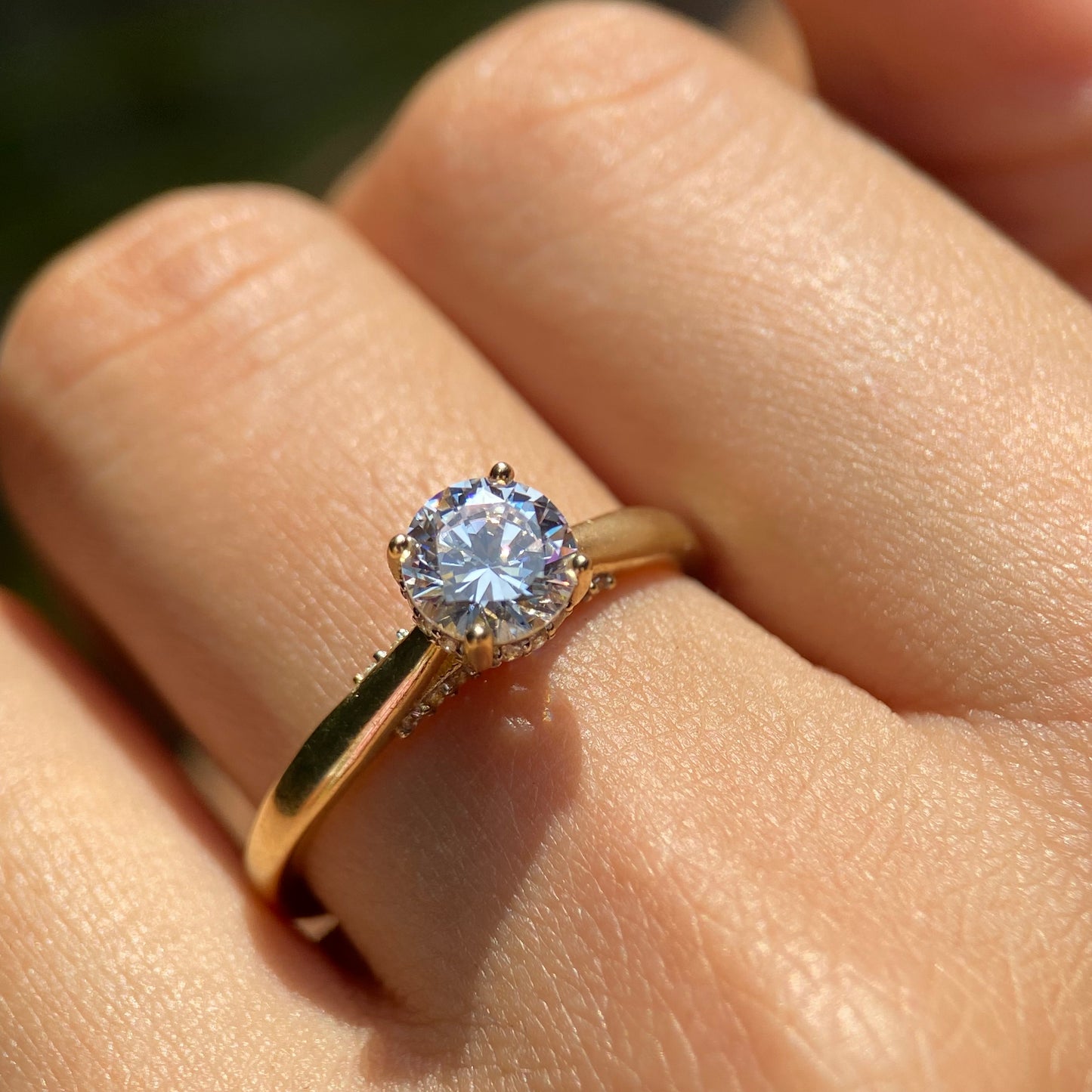 Anillo de compromiso en oro