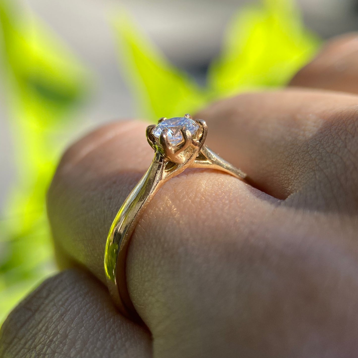 Anillo de compromiso en oro