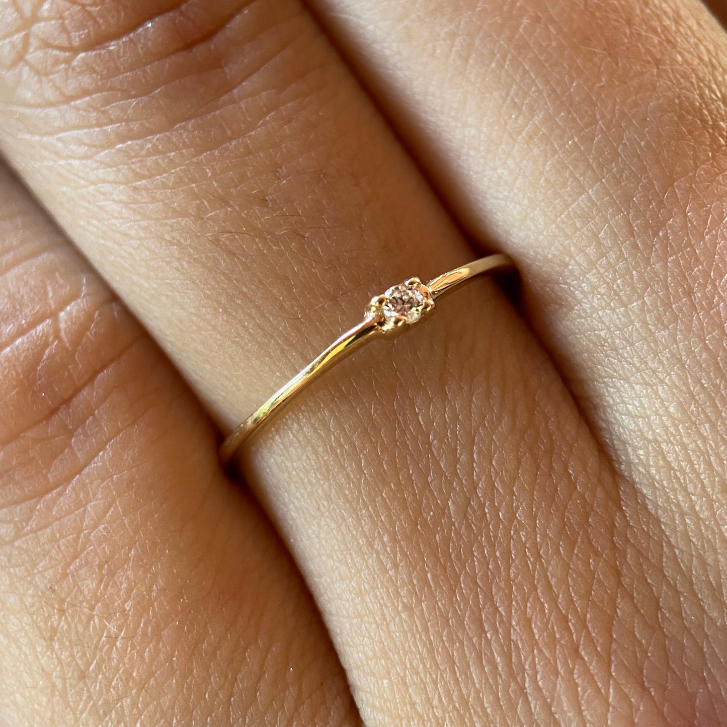 Anillo de compromiso en oro