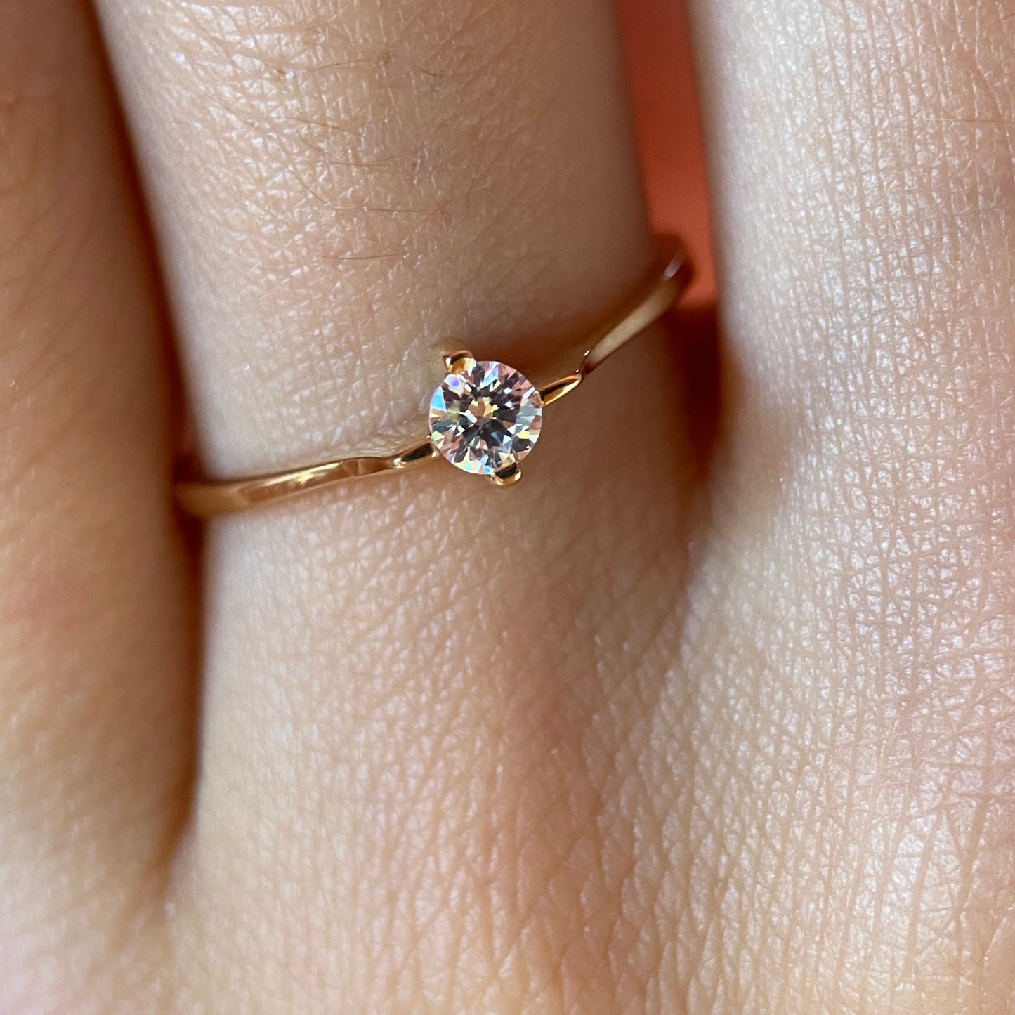 Anillo de compromiso en oro