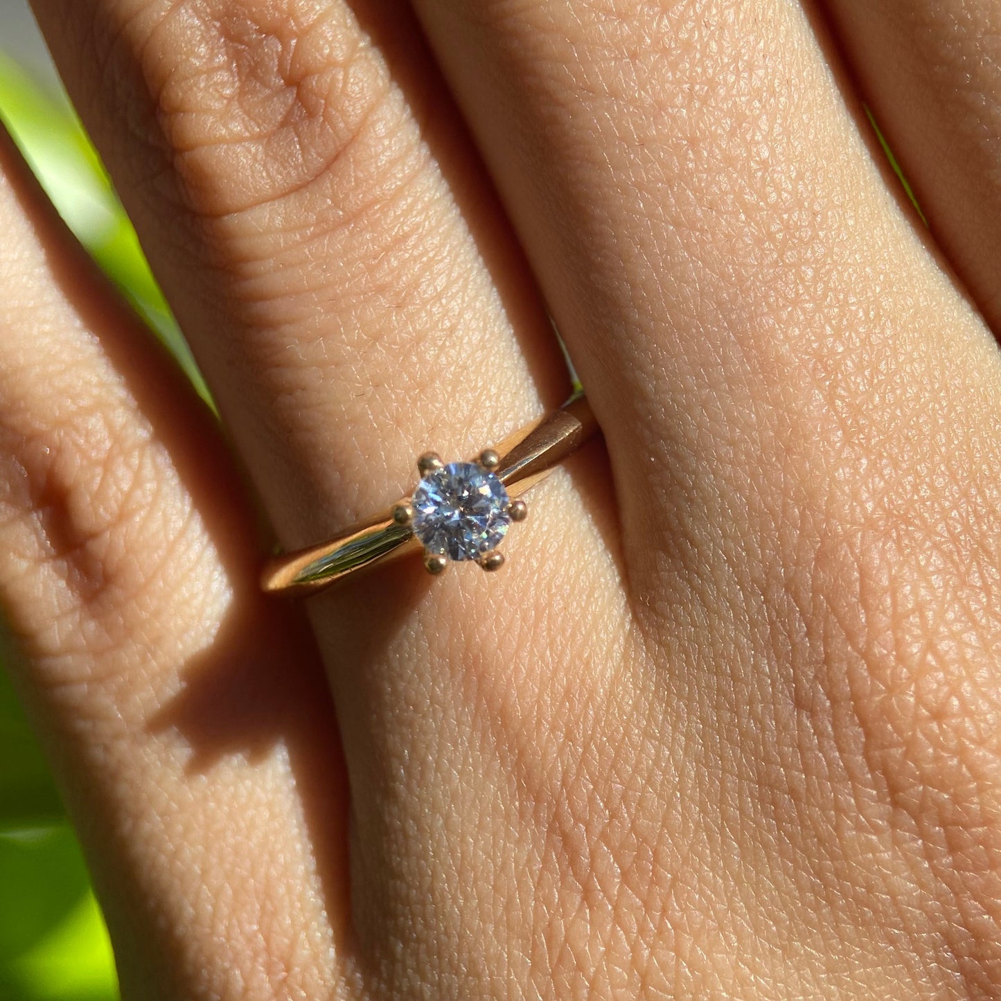 Anillo de compromiso en oro