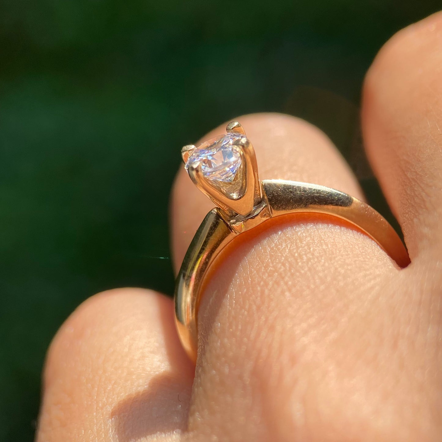 Anillo de compromiso en oro