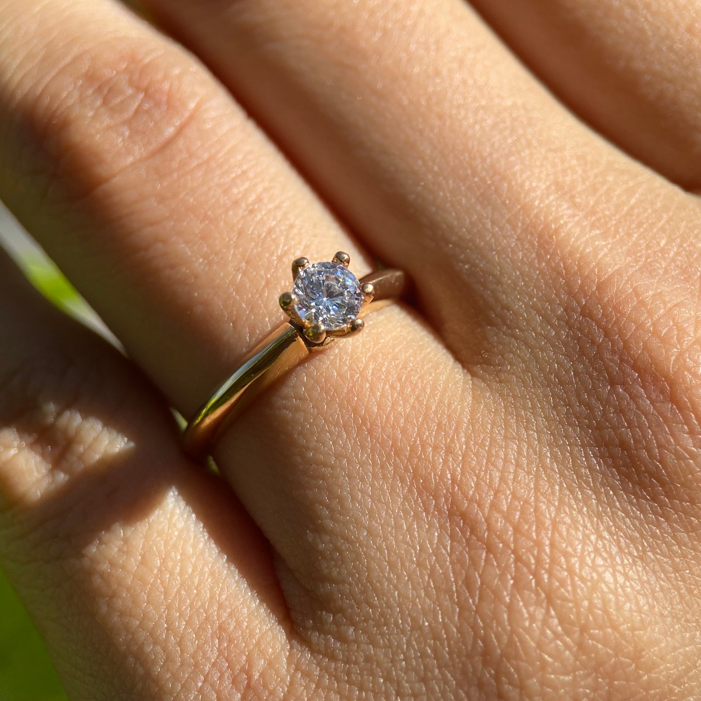 Anillo de compromiso en oro