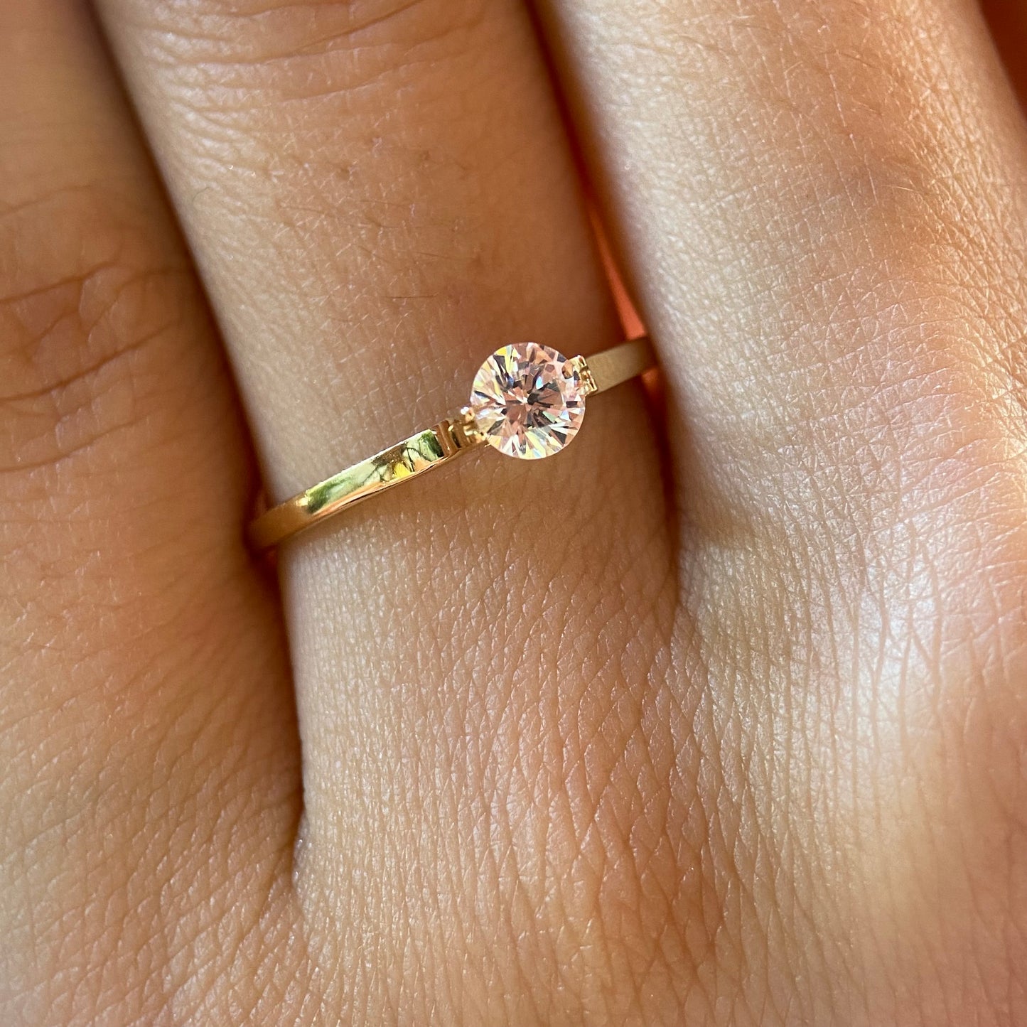 Anillo de compromiso en oro