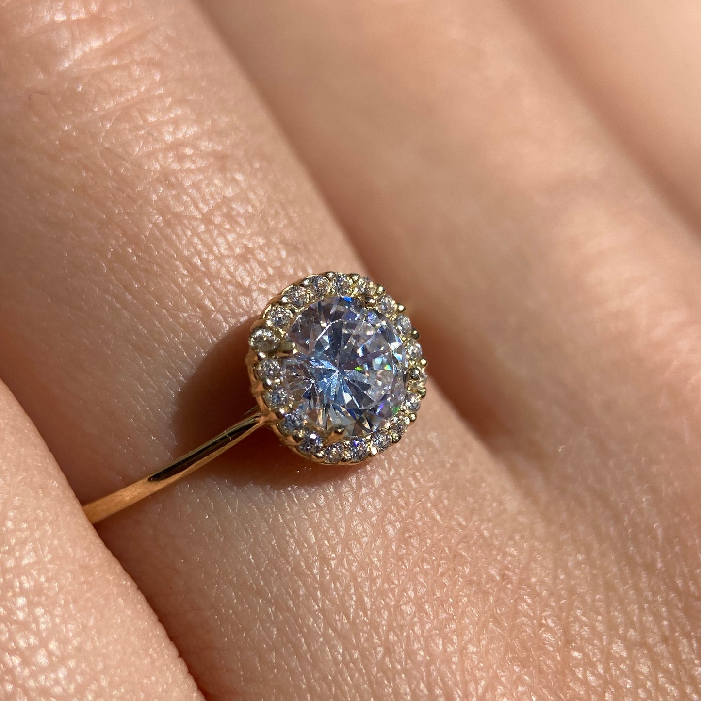 Anillo de compromiso en oro