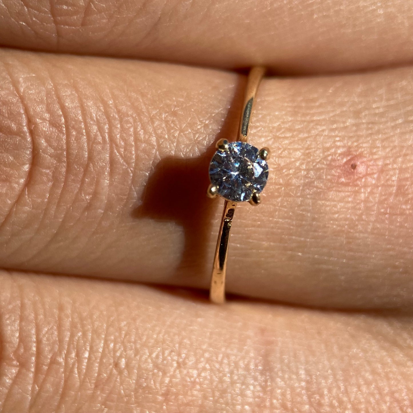 Anillo de compromiso en oro