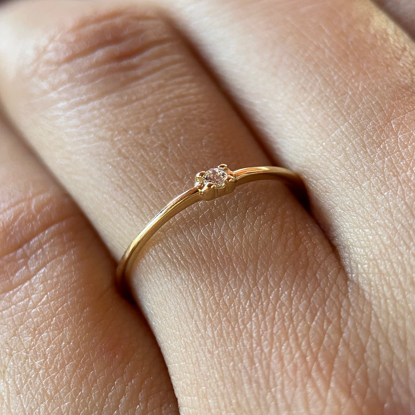 Anillo de compromiso en oro