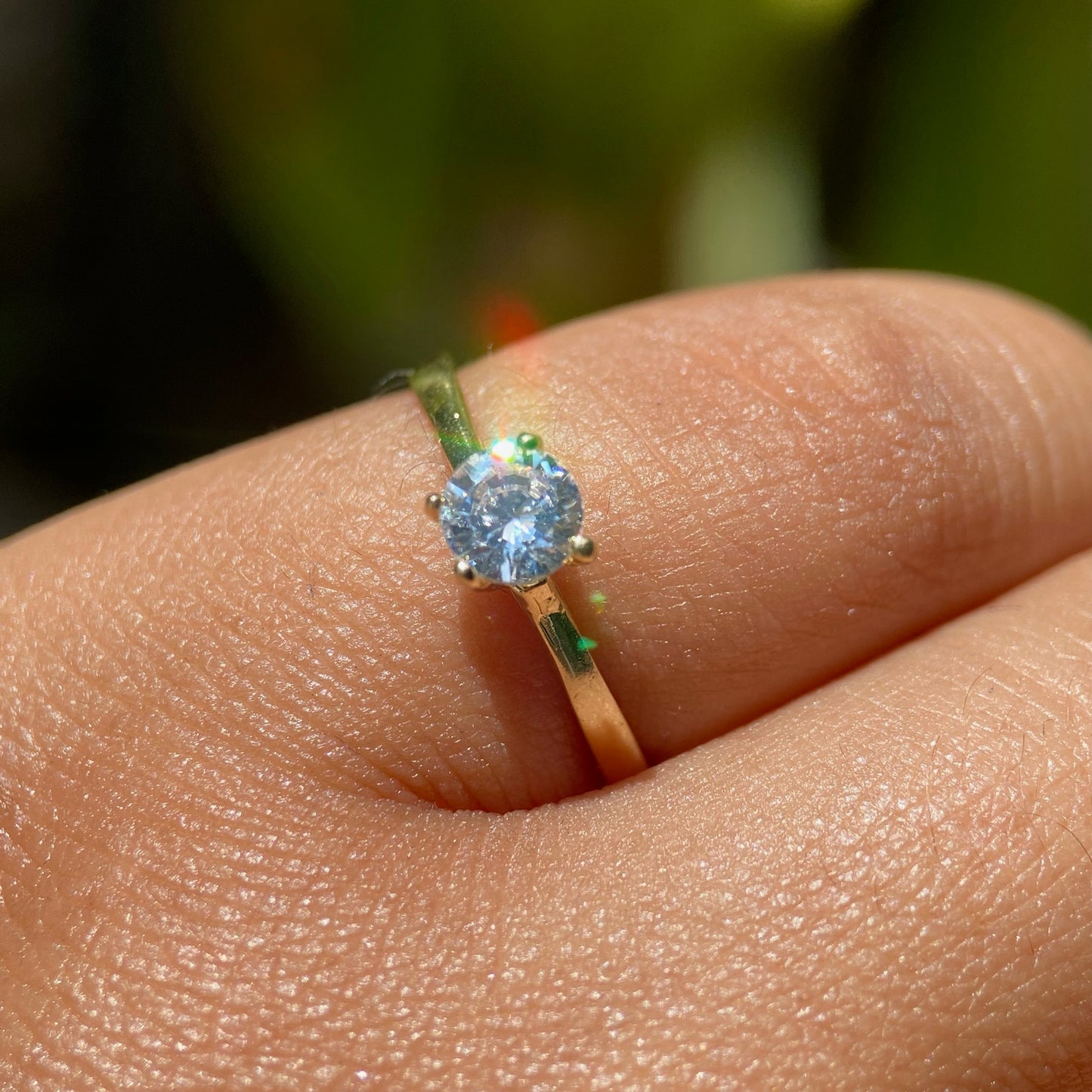 Anillo de compromiso en oro