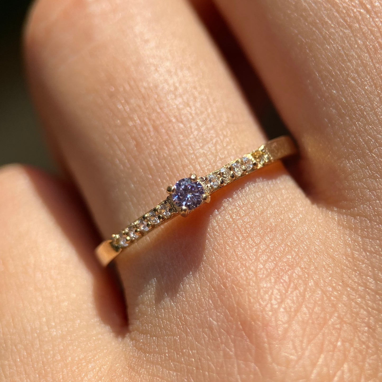 Anillo de compromiso en oro