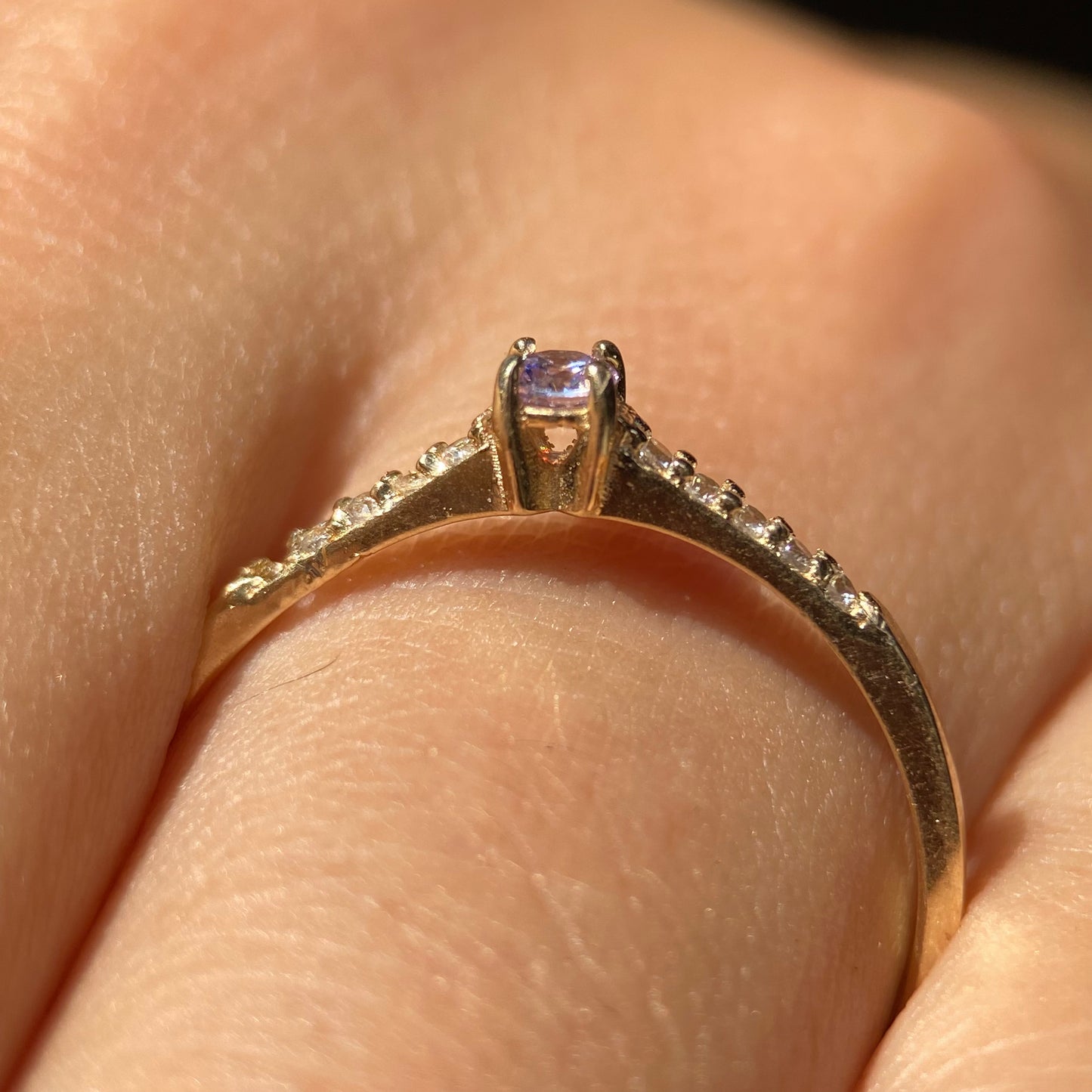 Anillo de compromiso en oro