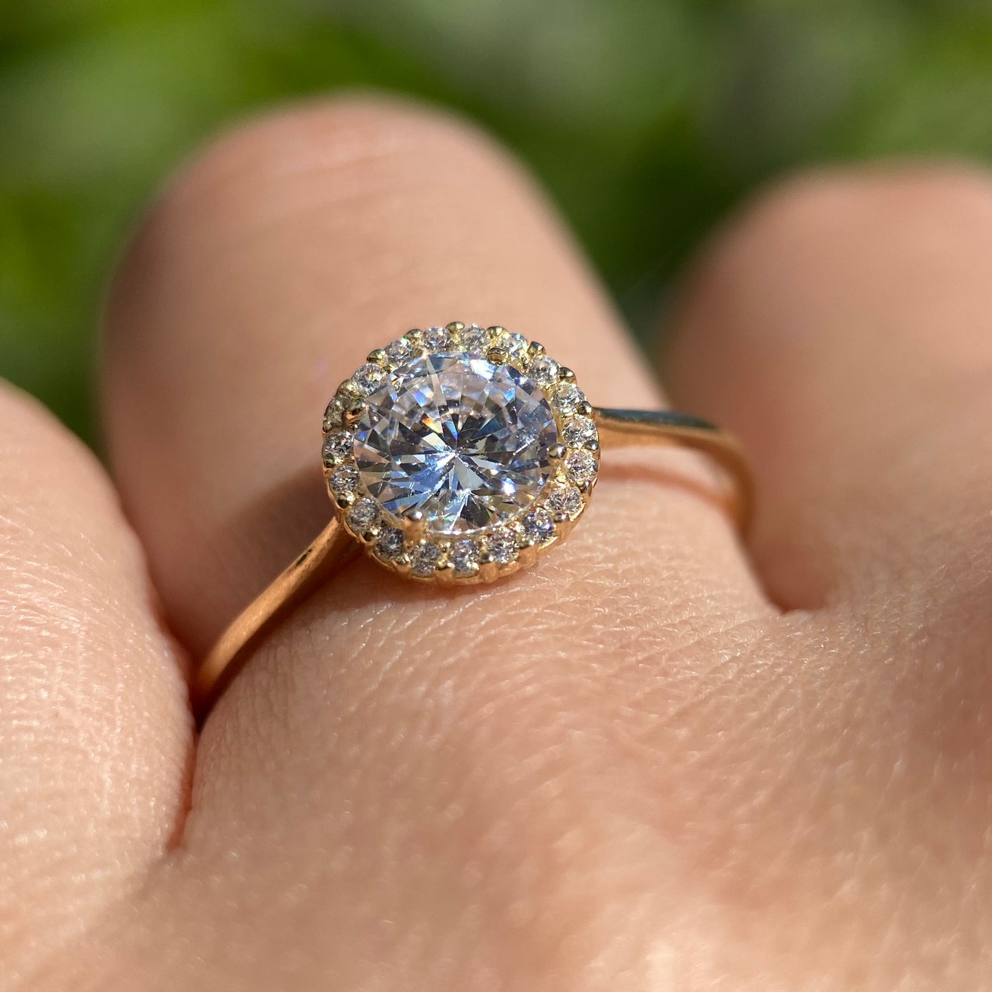 Anillo de compromiso en oro