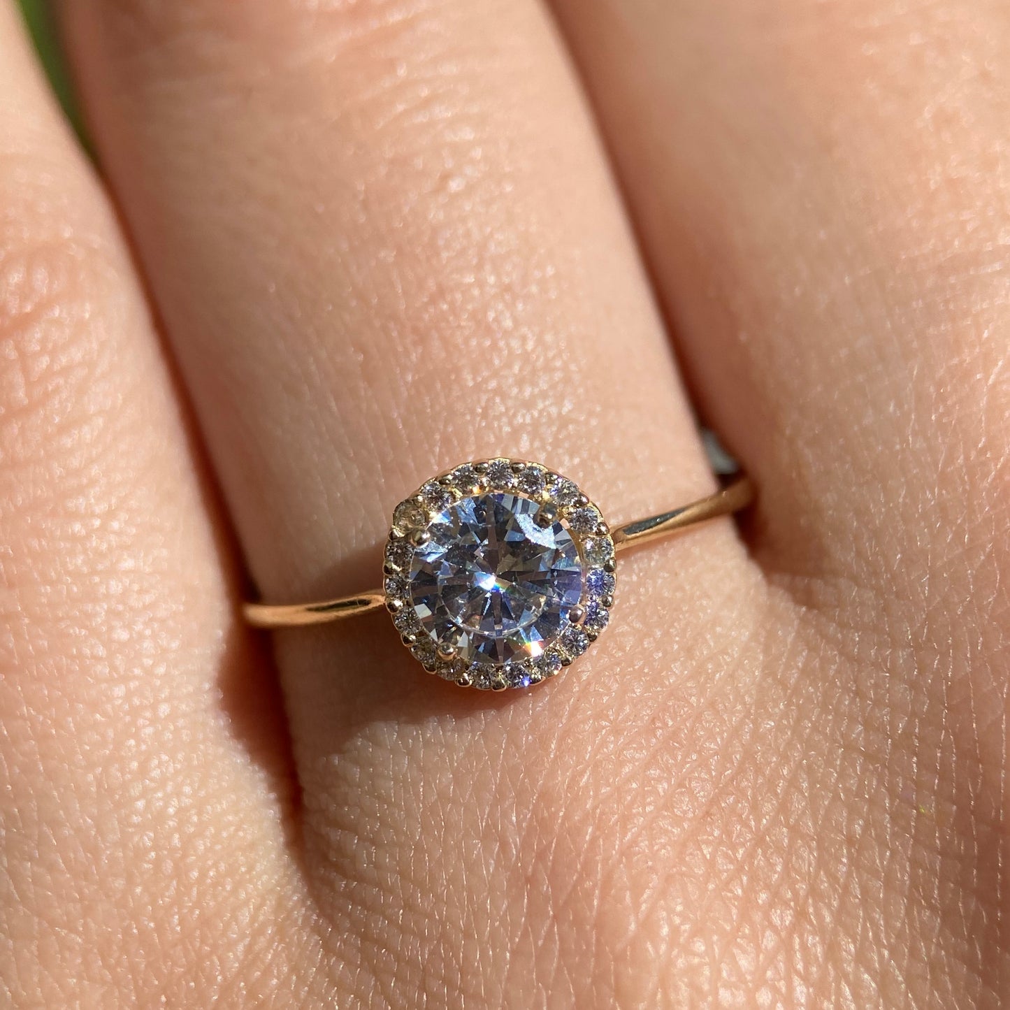 Anillo de compromiso en oro