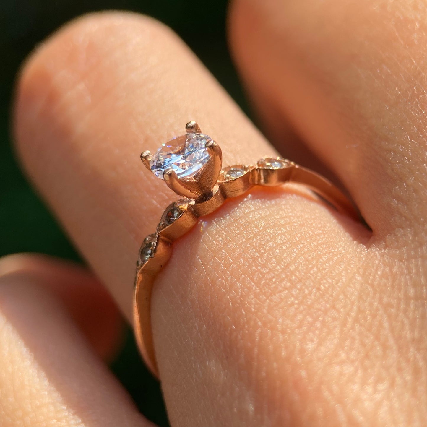 Anillo de compromiso en oro