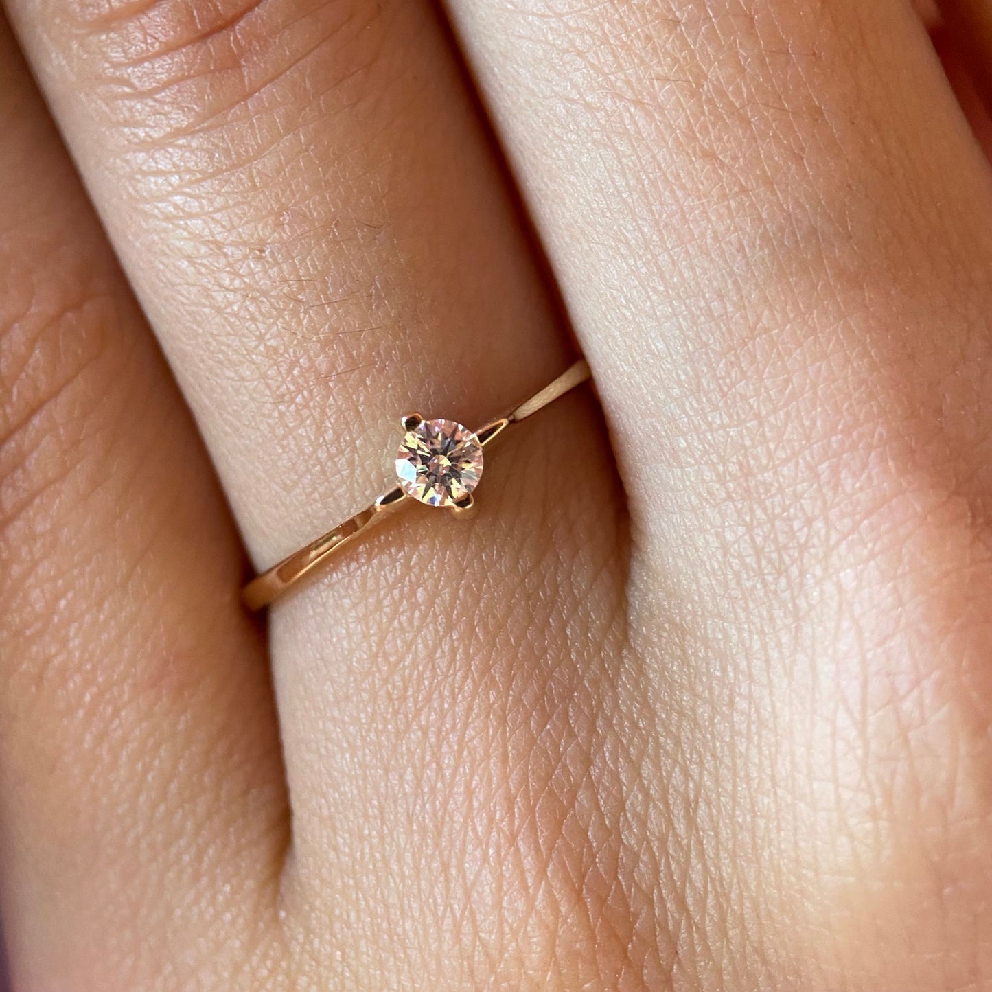 Anillo de compromiso en oro