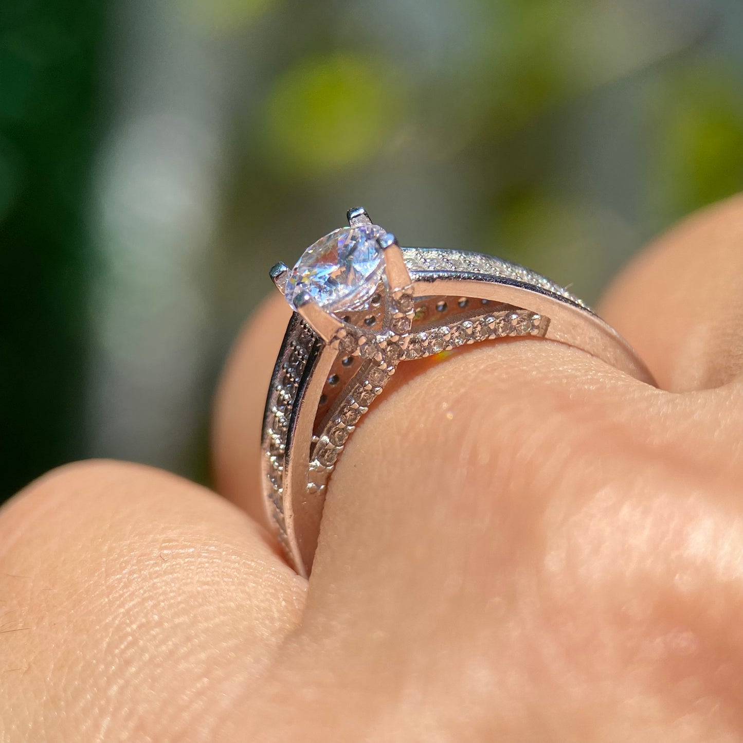 Anillo de compromiso en oro