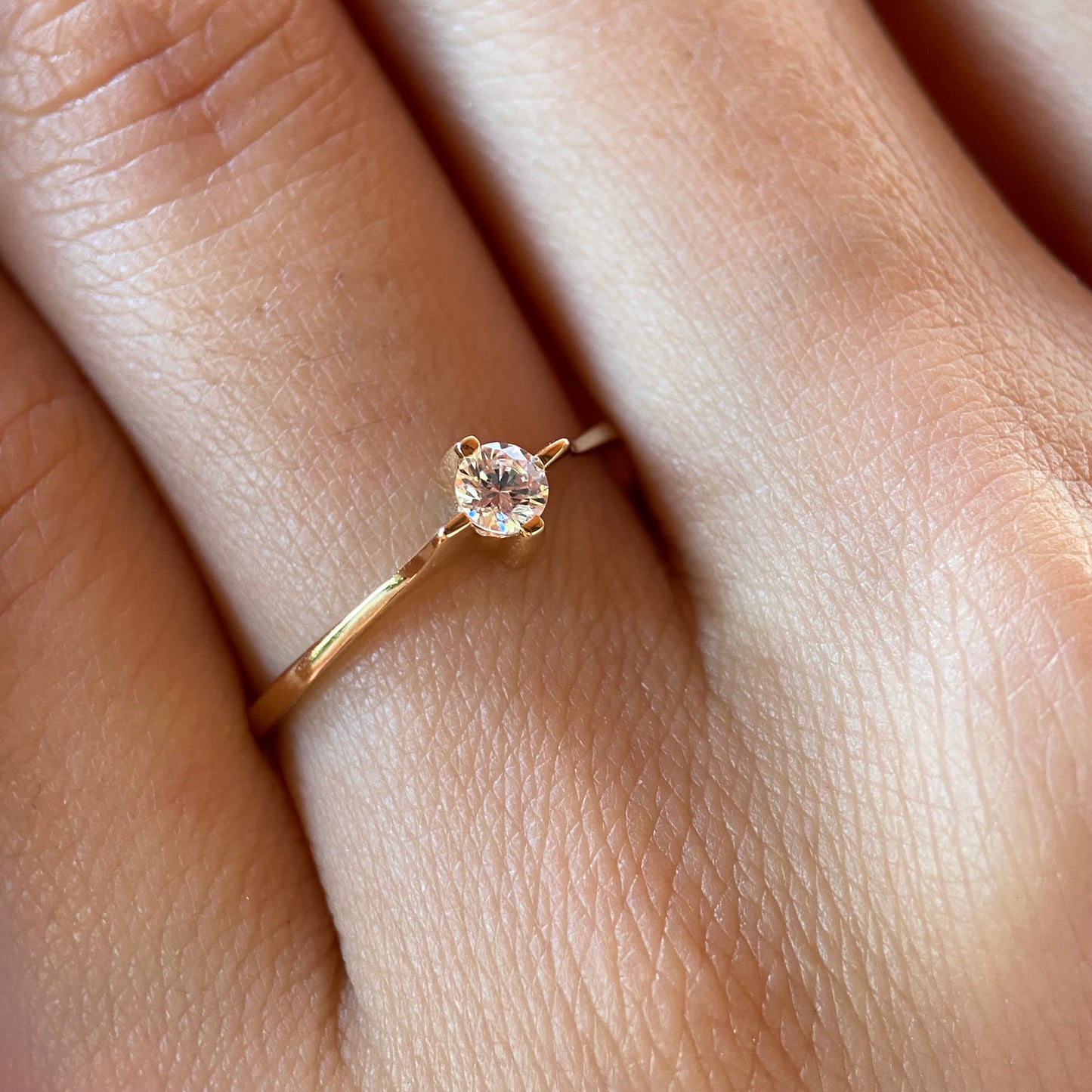 Anillo de compromiso en oro