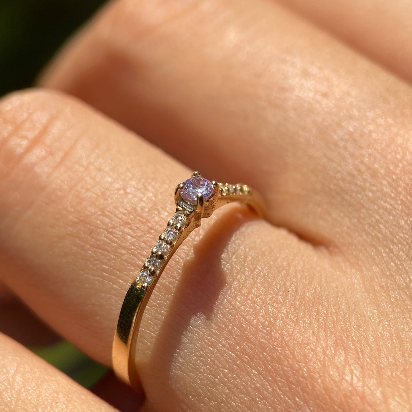Anillo de compromiso en oro