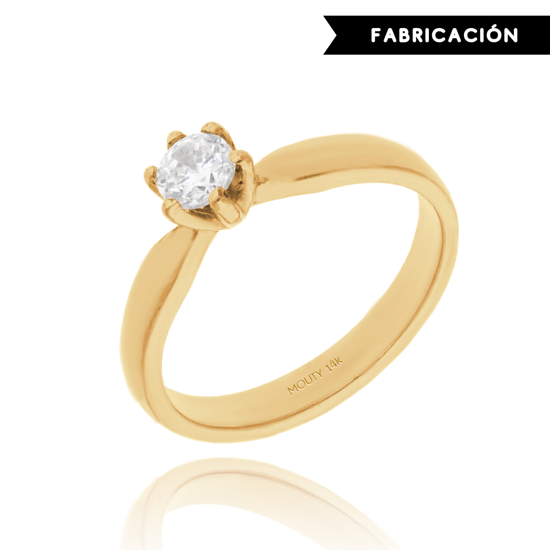 Anillo de compromiso en oro