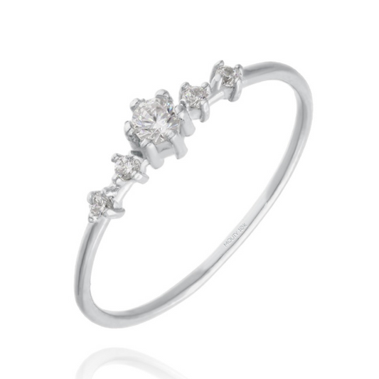Anillo Ariana en Plata con Circonias